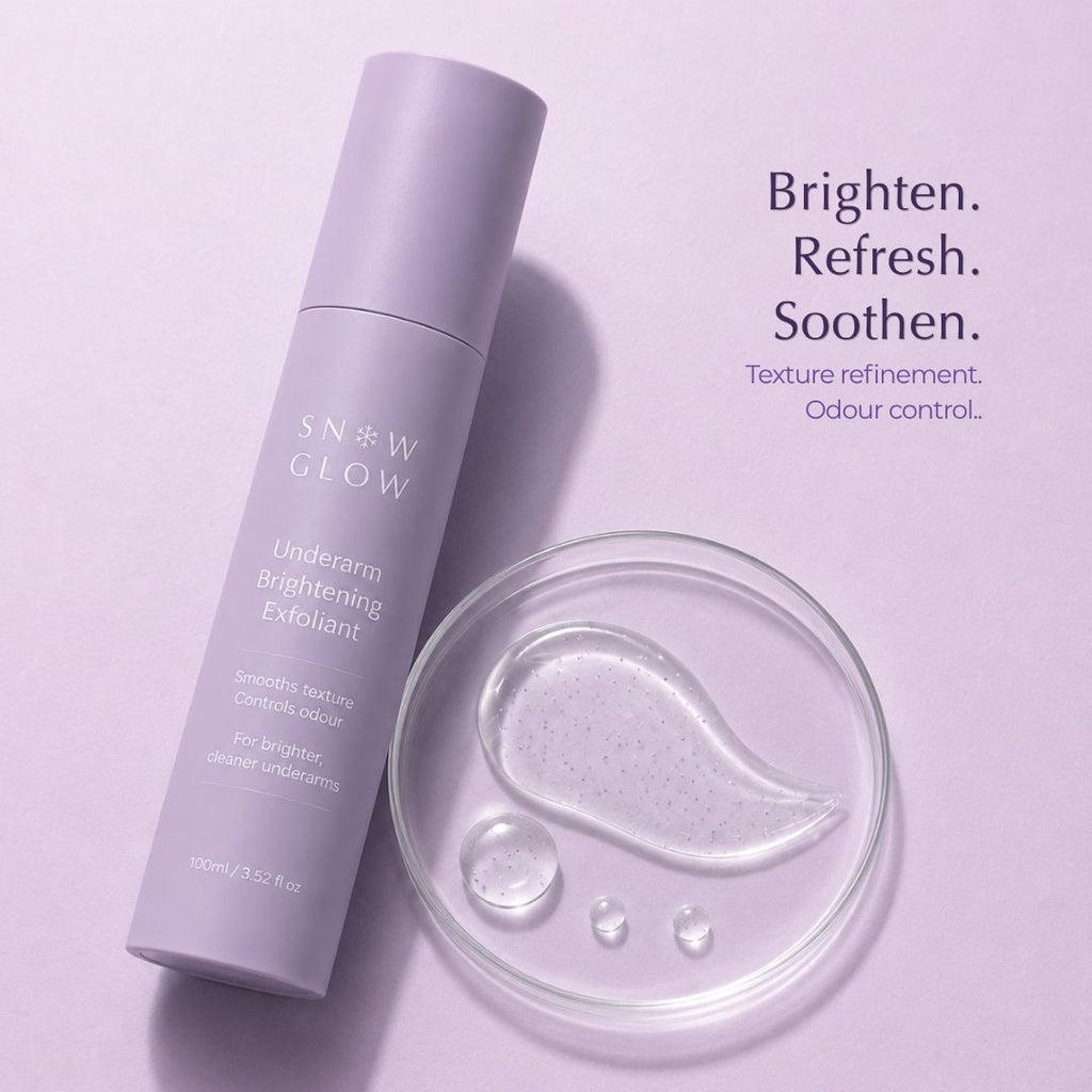 Smooths texture. Brightens tone. Controls odour.